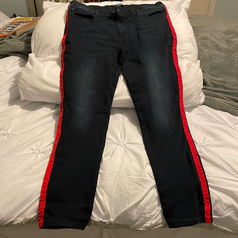 Express Size 16 Denim Stretch Mid Rise Jeans